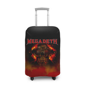 Чехол для чемодана 3D с принтом Megadeth в Кировске, 86% полиэфир, 14% спандекс | двустороннее нанесение принта, прорези для ручек и колес | megadet | megadeth | группа | дирк вербурен | дэвид эллефсон | дэйв мастейн | кико лоурейро | мегадет | мегадетх | метал | рок | трэш | трэшметал | тяжелый | хард | хардрок | хеви | хевиметал