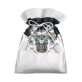 Подарочный 3D мешок с принтом SKULL JAPAN в Кировске, 100% полиэстер | Размер: 29*39 см | arrow | skull | белый | девушка | линии | маски.кот | модные | небо | облако | синий | скелет | стимпанк | стрелы | череп | яркие