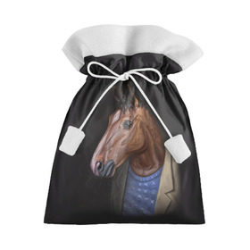 Подарочный 3D мешок с принтом BoJack в Кировске, 100% полиэстер | Размер: 29*39 см | bojack horseman | конь боджек | лошадь боджек