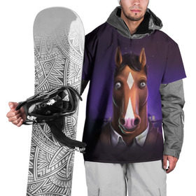 Накидка на куртку 3D с принтом BoJack в Кировске, 100% полиэстер |  | bojack horseman | конь боджек | лошадь боджек