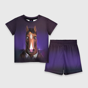 Детский костюм с шортами 3D с принтом BoJack в Кировске,  |  | bojack horseman | конь боджек | лошадь боджек