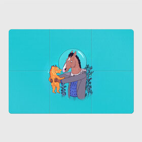 Магнитный плакат 3Х2 с принтом BoJack в Кировске, Полимерный материал с магнитным слоем | 6 деталей размером 9*9 см | bojack horseman | конь боджек | лошадь боджек