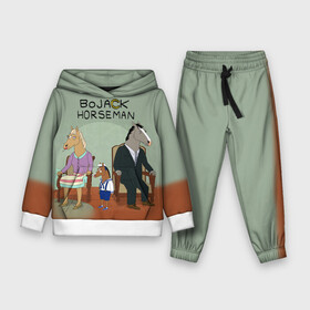 Детский костюм 3D (с толстовкой) с принтом BoJack в Кировске,  |  | bojack horseman | конь боджек | лошадь боджек