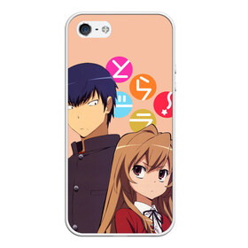 Чехол для iPhone 5/5S матовый с принтом ToraDora в Кировске, Силикон | Область печати: задняя сторона чехла, без боковых панелей | aisaka | taiga | toradora | торадора