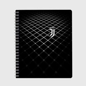 Тетрадь с принтом Juventus 2018 Line в Кировске, 100% бумага | 48 листов, плотность листов — 60 г/м2, плотность картонной обложки — 250 г/м2. Листы скреплены сбоку удобной пружинной спиралью. Уголки страниц и обложки скругленные. Цвет линий — светло-серый
 | Тематика изображения на принте: fc | juventus | спорт | спортивные | фк | футбол | футбольный клуб | ювентус