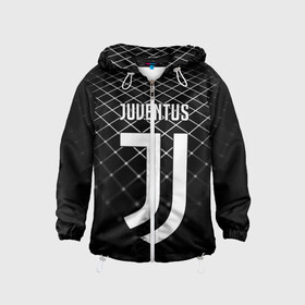 Детская ветровка 3D с принтом JUVENTUS STRIPES STYLE в Кировске, 100% полиэстер | подол и капюшон оформлены резинкой с фиксаторами, по бокам два кармана без застежек, один потайной карман на груди | Тематика изображения на принте: fc | juventus | спорт | спортивные | фк | футбол | ювентус