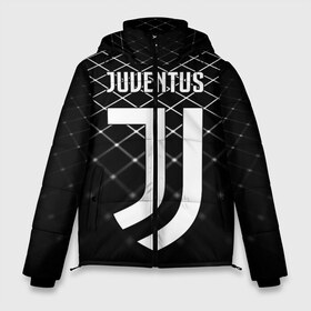 Мужская зимняя куртка 3D с принтом JUVENTUS STRIPES STYLE в Кировске, верх — 100% полиэстер; подкладка — 100% полиэстер; утеплитель — 100% полиэстер | длина ниже бедра, свободный силуэт Оверсайз. Есть воротник-стойка, отстегивающийся капюшон и ветрозащитная планка. 

Боковые карманы с листочкой на кнопках и внутренний карман на молнии. | fc | juventus | спорт | спортивные | фк | футбол | ювентус