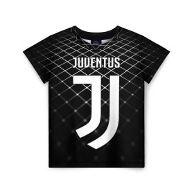 Детская футболка 3D с принтом Juventus 2018 Line в Кировске, 100% гипоаллергенный полиэфир | прямой крой, круглый вырез горловины, длина до линии бедер, чуть спущенное плечо, ткань немного тянется | fc | juventus | спорт | спортивные | фк | футбол | ювентус
