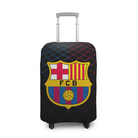 Чехол для чемодана 3D с принтом FC Barca 2018 Line в Кировске, 86% полиэфир, 14% спандекс | двустороннее нанесение принта, прорези для ручек и колес | fc | fc barcelona | fcb | барселона | спорт | спортивные | фк | футбол | футбольный клуб