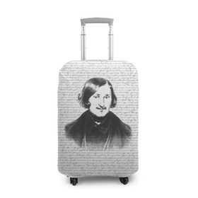 Чехол для чемодана 3D с принтом Гоголь в Кировске, 86% полиэфир, 14% спандекс | двустороннее нанесение принта, прорези для ручек и колес | бульба | вий | гоголь | мертвые души | миргород | нос | писатель | поэт | ревизор | тарас