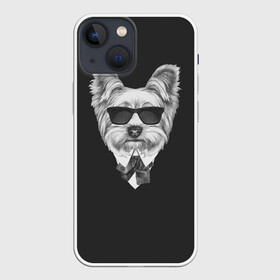 Чехол для iPhone 13 mini с принтом Йоркширский терьер_13 в Кировске,  |  | домашние животные | пес | собака | терьер