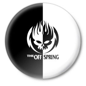 Значок с принтом The Offspring в Кировске,  металл | круглая форма, металлическая застежка в виде булавки | the offspring | офспринг | оффспринг | рок