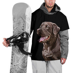 Накидка на куртку 3D с принтом Лабрадор_арт_2 в Кировске, 100% полиэстер |  | домашние животные | лабрадор | пес | песик | ретривер | собака | собачка