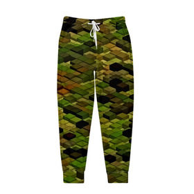 Мужские брюки 3D с принтом block camouflage в Кировске, 100% полиэстер | манжеты по низу, эластичный пояс регулируется шнурком, по бокам два кармана без застежек, внутренняя часть кармана из мелкой сетки | 