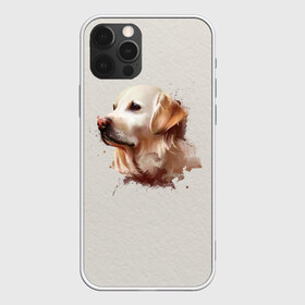 Чехол для iPhone 12 Pro Max с принтом Лабрадор_арт в Кировске, Силикон |  | Тематика изображения на принте: домашние животные | пес | ретривер | собака