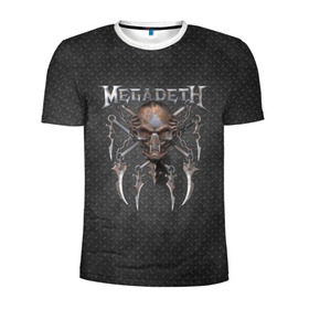 Мужская футболка 3D спортивная с принтом Megadeth в Кировске, 100% полиэстер с улучшенными характеристиками | приталенный силуэт, круглая горловина, широкие плечи, сужается к линии бедра | megadet | megadeth | группа | дирк вербурен | дэвид эллефсон | дэйв мастейн | кико лоурейро | мегадет | мегадетх | метал | рок | трэш | трэшметал | тяжелый | хард | хардрок | хеви | хевиметал