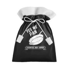 Подарочный 3D мешок с принтом Yes We Pan в Кировске, 100% полиэстер | Размер: 29*39 см | pan | protection
