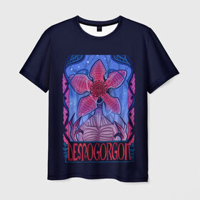 Мужская футболка 3D с принтом ST DEMOGORGON в Кировске, 100% полиэфир | прямой крой, круглый вырез горловины, длина до линии бедер | stranger things | демогоргон