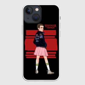 Чехол для iPhone 13 mini с принтом Одиннадцатая   011 в Кировске,  |  | 011 | stranger things | одиннадцатая | триллер