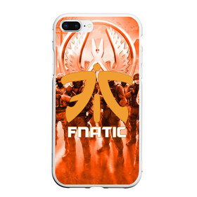 Чехол для iPhone 7Plus/8 Plus матовый с принтом FNATIC CS GO в Кировске, Силикон | Область печати: задняя сторона чехла, без боковых панелей | Тематика изображения на принте: counter strike | cs | cs go | fnatic | global | go.offensive | шутер