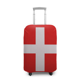 Чехол для чемодана 3D с принтом Швейцария в Кировске, 86% полиэфир, 14% спандекс | двустороннее нанесение принта, прорези для ручек и колес | мир | страна | швейцария