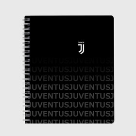 Тетрадь с принтом JUVENTUS SPORT в Кировске, 100% бумага | 48 листов, плотность листов — 60 г/м2, плотность картонной обложки — 250 г/м2. Листы скреплены сбоку удобной пружинной спиралью. Уголки страниц и обложки скругленные. Цвет линий — светло-серый
 | juventus | линии | спорт | футбол | футбольный клуб | ювентус