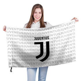 Флаг 3D с принтом Juventus 2018 Original в Кировске, 100% полиэстер | плотность ткани — 95 г/м2, размер — 67 х 109 см. Принт наносится с одной стороны | juventus | спорт | спортивные | футбол | футбольный клуб | ювентус