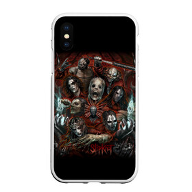 Чехол для iPhone XS Max матовый с принтом Slipknot в Кировске, Силикон | Область печати: задняя сторона чехла, без боковых панелей | metal | slipknot | taylor | слипкнот