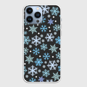 Чехол для iPhone 13 Pro Max с принтом Snow в Кировске,  |  | Тематика изображения на принте: deer | ho | merry christmas | new year | santa | xmas | дед мороз | зима | клаус | новый год | ночь | олени | праздник | рождество | санта | снег