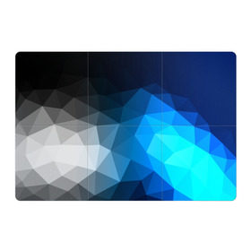 Магнитный плакат 3Х2 с принтом Gray&Blue collection abstract в Кировске, Полимерный материал с магнитным слоем | 6 деталей размером 9*9 см | abstraction | geometry | polygon | абстракция | геометрия | грань | краски | кубик | кубики | линии | мозаика | полигон | разноцветные | ребро | текстура | тени | узор