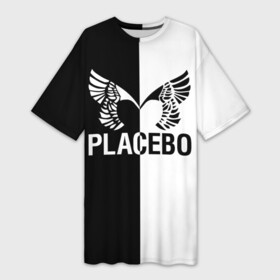 Платье-футболка 3D с принтом Placebo в Кировске,  |  | placebo | альтернативный | инди | индирок | плацебо | рок