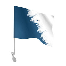 Флаг для автомобиля с принтом BMW в Кировске, 100% полиэстер | Размер: 30*21 см | bmw | car | race | авто | бмв | гонки | краска | марка | машина