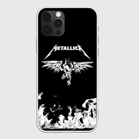 Чехол для iPhone 12 Pro Max с принтом Metallica в Кировске, Силикон |  | Тематика изображения на принте: metallica | группа | джеймс хэтфилд | кирк хэмметт | ларс ульрих | метал | металика | металлика | миталика | музыка | роберт трухильо | рок | трэш | трэшметал | хард | хардрок | хеви | хевиметал