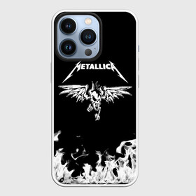 Чехол для iPhone 13 Pro с принтом Metallica в Кировске,  |  | Тематика изображения на принте: metallica | группа | джеймс хэтфилд | кирк хэмметт | ларс ульрих | метал | металика | металлика | миталика | музыка | роберт трухильо | рок | трэш | трэшметал | хард | хардрок | хеви | хевиметал