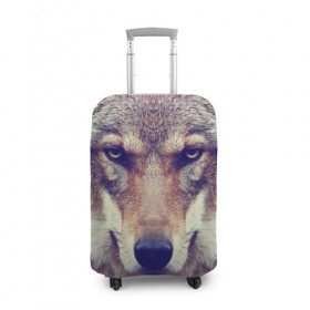 Чехол для чемодана 3D с принтом Wolf в Кировске, 86% полиэфир, 14% спандекс | двустороннее нанесение принта, прорези для ручек и колес | animal | волк | хищник