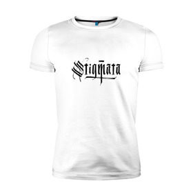 Мужская футболка премиум с принтом Stigmata в Кировске, 92% хлопок, 8% лайкра | приталенный силуэт, круглый вырез ворота, длина до линии бедра, короткий рукав | Тематика изображения на принте: stigmata | стигмата