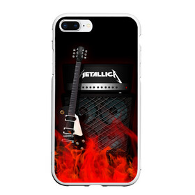 Чехол для iPhone 7Plus/8 Plus матовый с принтом Metallica в Кировске, Силикон | Область печати: задняя сторона чехла, без боковых панелей | logo | metal | metallica | music | rock | лого | логотип | метал | металика | металлика | музыка | рок