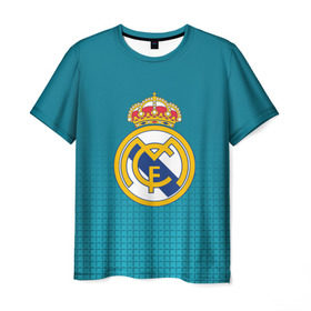 Мужская футболка 3D с принтом Real Madrid 2018 Original в Кировске, 100% полиэфир | прямой крой, круглый вырез горловины, длина до линии бедер | emirates | fc | real madrid | геометрия | реал мадрид | футбольный клуб | эмблема