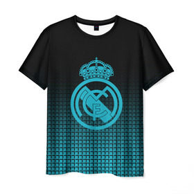 Мужская футболка 3D с принтом Real Madrid 2018 Original в Кировске, 100% полиэфир | прямой крой, круглый вырез горловины, длина до линии бедер | emirates | fc | real madrid | геометрия | реал мадрид | футбольный клуб | эмблема