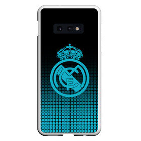 Чехол для Samsung S10E с принтом Real Madrid 2018 Original в Кировске, Силикон | Область печати: задняя сторона чехла, без боковых панелей | Тематика изображения на принте: emirates | fc | real madrid | геометрия | реал мадрид | футбольный клуб | эмблема