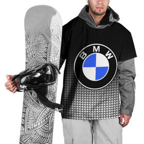 Накидка на куртку 3D с принтом BMW 2018 Black and White IV в Кировске, 100% полиэстер |  | bmw | автомобильные | бмв | машины
