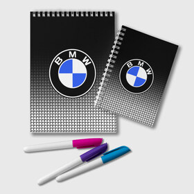 Блокнот с принтом BMW 2018 Black and White IV в Кировске, 100% бумага | 48 листов, плотность листов — 60 г/м2, плотность картонной обложки — 250 г/м2. Листы скреплены удобной пружинной спиралью. Цвет линий — светло-серый
 | bmw | автомобильные | бмв | машины