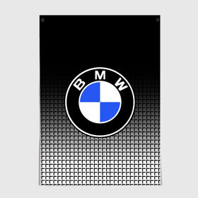 Постер с принтом BMW 2018 Black and White IV в Кировске, 100% бумага
 | бумага, плотность 150 мг. Матовая, но за счет высокого коэффициента гладкости имеет небольшой блеск и дает на свету блики, но в отличии от глянцевой бумаги не покрыта лаком | bmw | автомобильные | бмв | машины