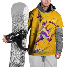 Накидка на куртку 3D с принтом Футболист в Кировске, 100% полиэстер |  | Тематика изображения на принте: pop art | поп арт | цвета | яркие