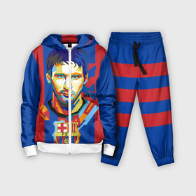 Детский костюм 3D с принтом Lionel Messi в Кировске,  |  | barcelona | lionel | messi | барселона | лионель | месси | поп арт