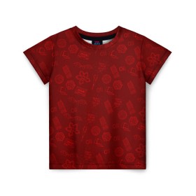 Детская футболка 3D с принтом Очень Странные дела Бомбинг в Кировске, 100% гипоаллергенный полиэфир | прямой крой, круглый вырез горловины, длина до линии бедер, чуть спущенное плечо, ткань немного тянется | stranger things | паттерн | триллер
