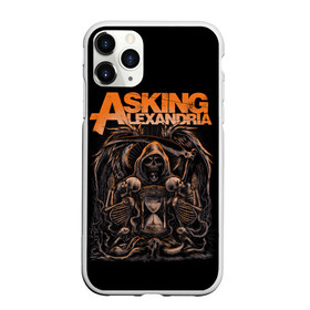 Чехол для iPhone 11 Pro Max матовый с принтом Asking Alexandria в Кировске, Силикон |  | askalexandria | askingalexandria | hardcore | metal | metalcore | александрия | альтернатива | аск | аскинг | метал | скелет | хэви | череп