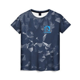 Женская футболка 3D с принтом Team Liquid Uniform в Кировске, 100% полиэфир ( синтетическое хлопкоподобное полотно) | прямой крой, круглый вырез горловины, длина до линии бедер | dota | dota 2 | rpg | support | team | team liquid | дизайн | дота | игры | известные | киберспорт | логотип | спорт | униформа | эмблема