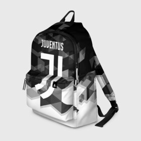 Рюкзак 3D с принтом JUVENTUS / ЮВЕНТУС GEOMETRY SPORT в Кировске, 100% полиэстер | лямки с регулируемой длиной, сверху петелька, чтобы рюкзак можно было повесить на вешалку. Основное отделение закрывается на молнию, как и внешний карман. Внутри два дополнительных кармана, один из которых закрывается на молнию. По бокам два дополнительных кармашка | juventus | спорт | спортивные | футбол | футбольный клуб | ювентус