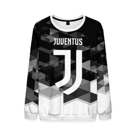 Мужской свитшот 3D с принтом Juventus 2018 Geometry Sport в Кировске, 100% полиэстер с мягким внутренним слоем | круглый вырез горловины, мягкая резинка на манжетах и поясе, свободная посадка по фигуре | juventus | спорт | спортивные | футбол | футбольный клуб | ювентус